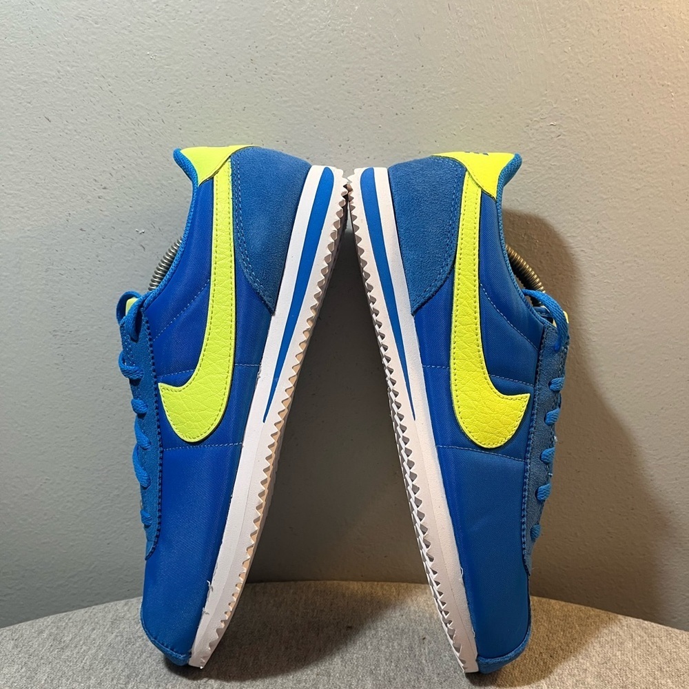 Nike Cortez BG Photo Blue Lemon Twist Shoe Size 6Y/Women 7.5 IB7748-406 - Picture 7 of 10